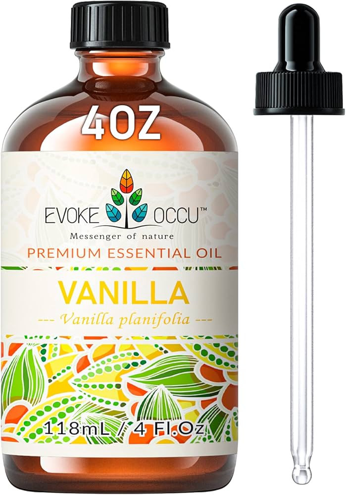 EVOKE OCCU Vanilla Essential Oil 4 Oz, Pure Vanilla Oil for Aromatherapy Diffuser Massage Fragran... | Amazon (US)