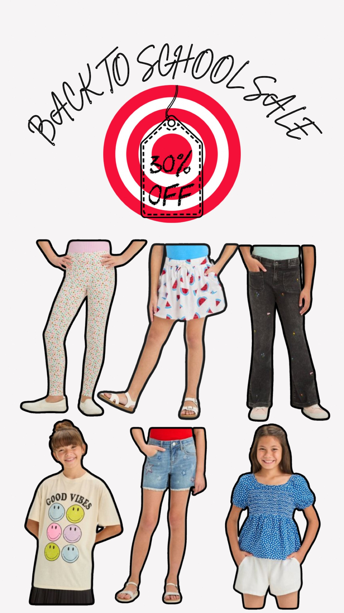 Back to school sale at target! 30% off all clothing, shoes, and accessories! Don’t miss this 🎯

Target school sale, target sale, target clothing, kids clothing, back to school, back to school clothing, back to school sale, target back to school 

#LTKBacktoSchool #LTKxNSale #LTKKids