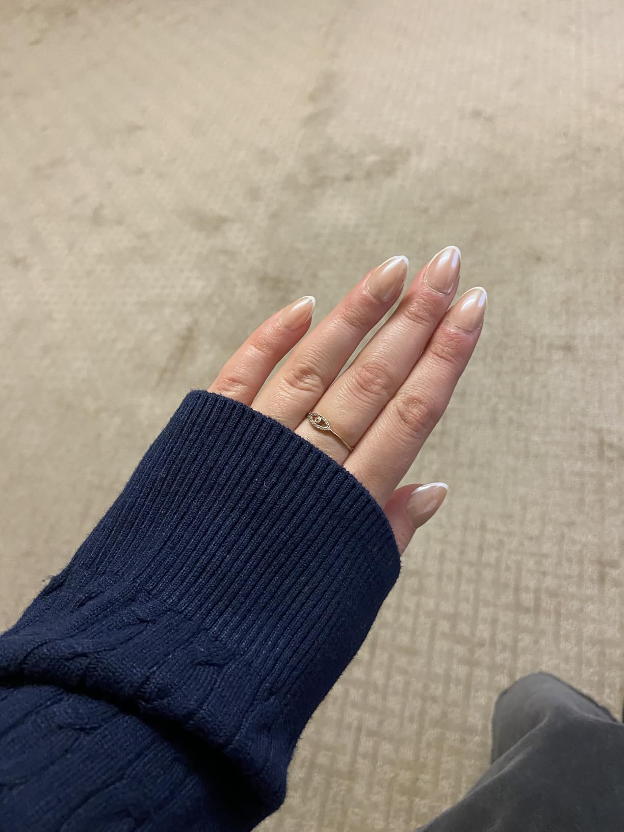 Almond Press On Nails Medium - BTArtbox Soft Gel Ombre Fake Nails with Nail Glue, Semi-Transparen... | Amazon (US)