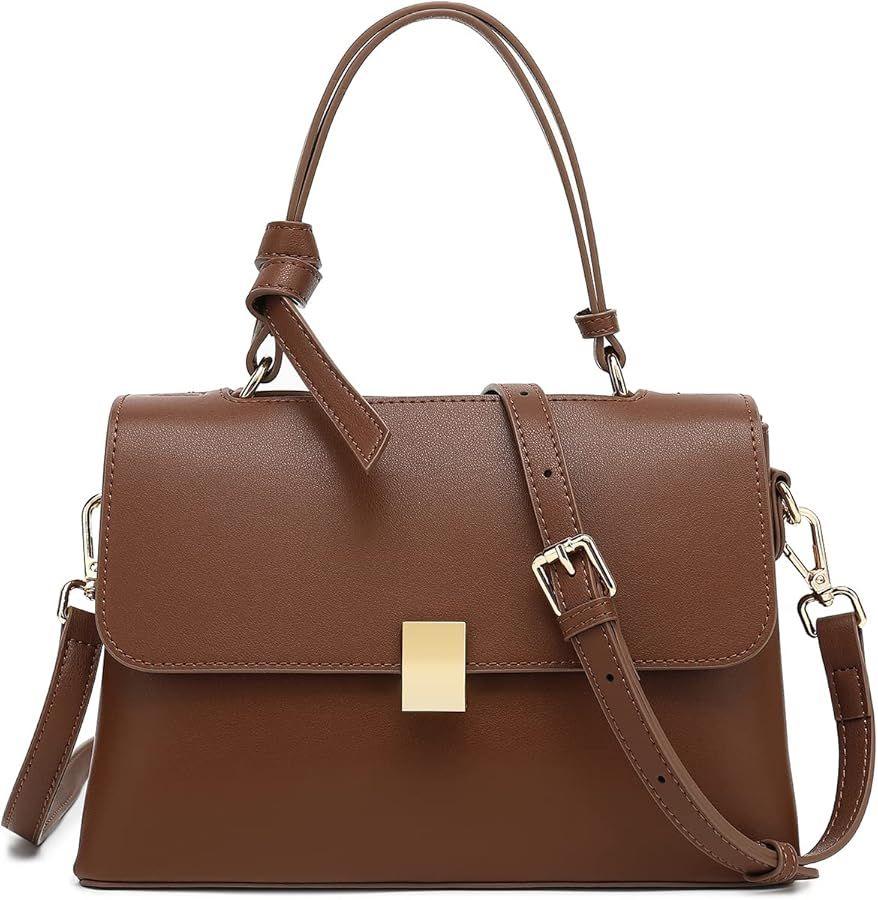 LL LOPPOP Women's Small Classy Crossbody Purse Top Handle Handbags Leather Satchel Bags for Women | Amazon (US)