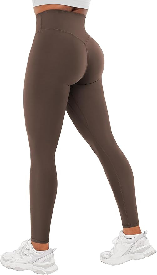 YEOREO Workout Leggings for Women Hidden Scrunch Tummy Control Leggings Agathia High Waisted Gym ... | Amazon (US)