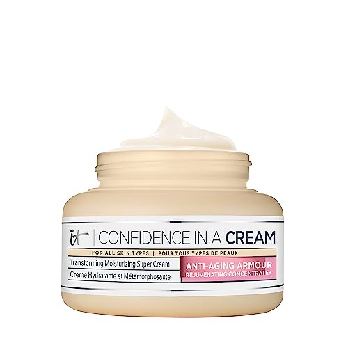 IT Cosmetics Confidence in a Cream Anti Aging Face Moisturizer – Visibly Reduces Fine Lines, Wr... | Amazon (US)