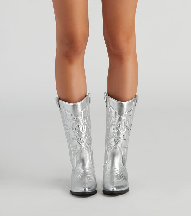Major Glam Metallic Cowboy Boots | Windsor Stores