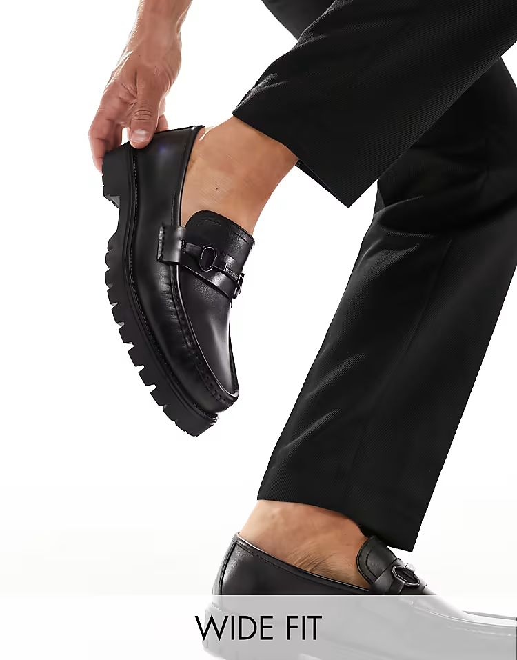 Walk London Campus loafers in black leather | ASOS (Global)