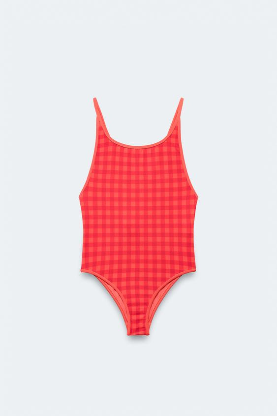 2-14 YEARS / GINGHAM SWIMSUIT LIMITED EDITION | Zara Canada