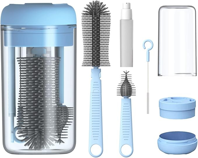 Augensterm Baby Bottle Brush Set with Bottle Cleaner Kit and Brying Base, Baby Travel Essential, ... | Amazon (US)