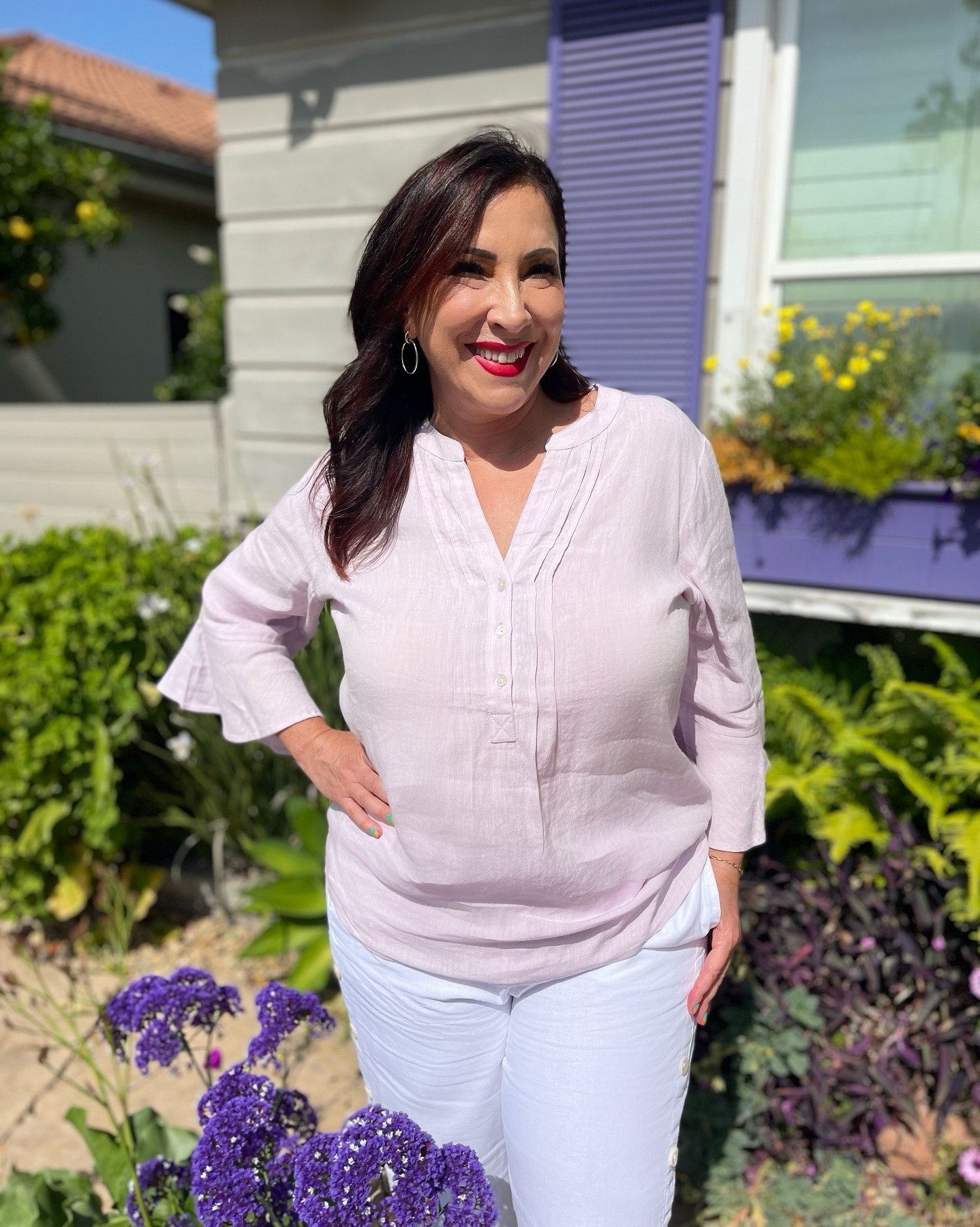 Loving these fabulous linen pieces from @soft_surroundings. So chic, stylish and comfortable! I’ve linked everything I am wearing below! 

#LTKOver40 #LTKSeasonal #LTKStyleTip