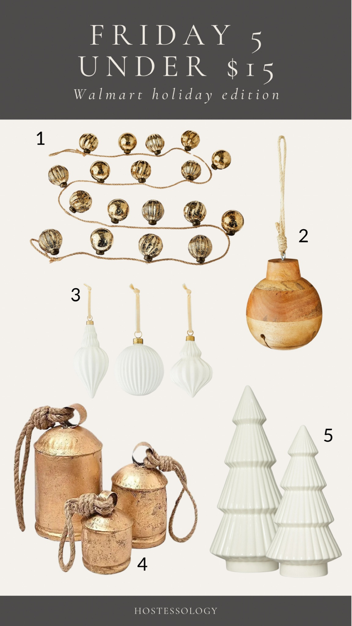 @walmart holiday decor under $15

rustic bells, ceramic Christmas trees, neutral Christmas decorations 

#LTKSeasonal #LTKHome #LTKFindsUnder50