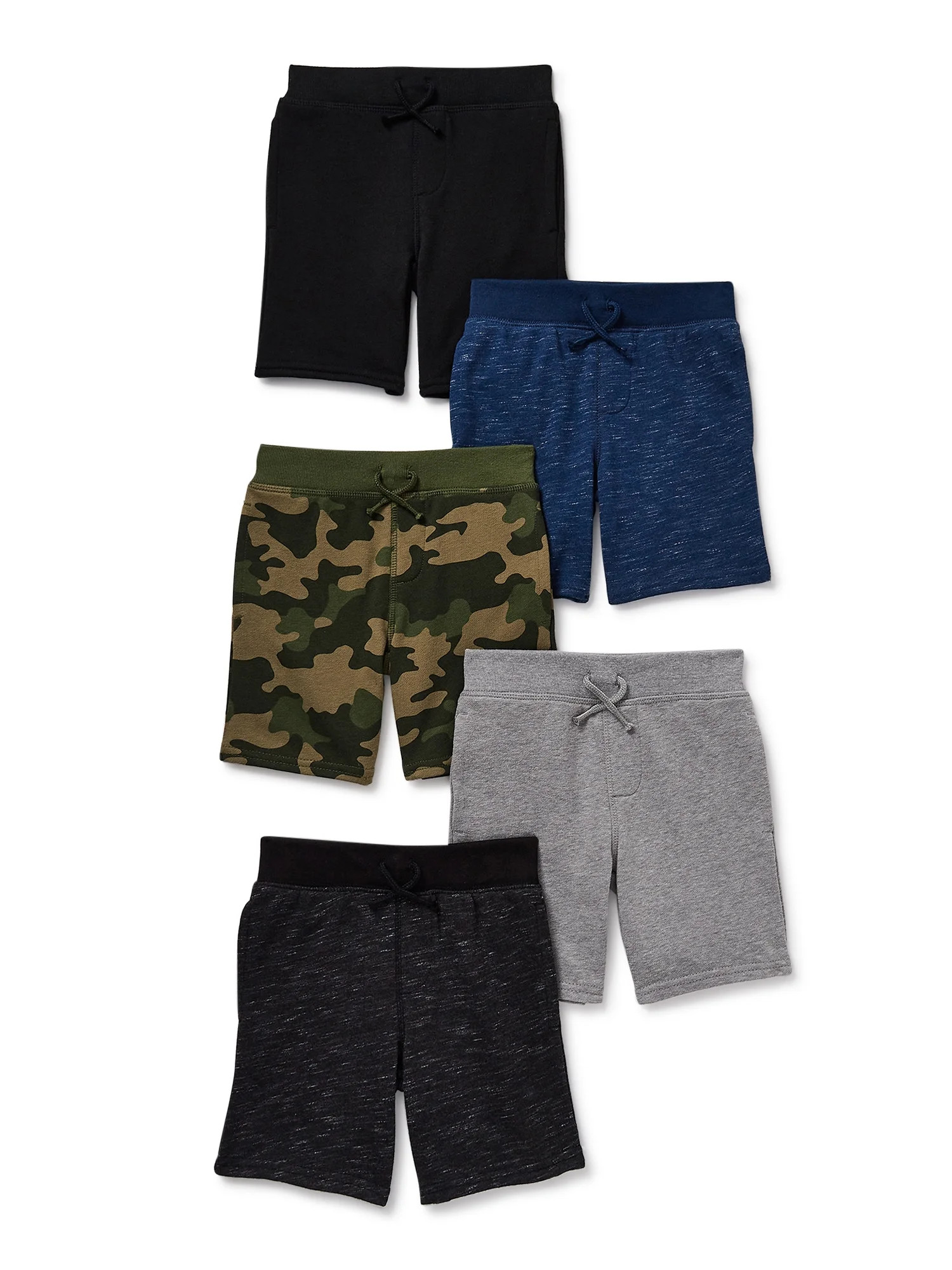 Garanimals Baby Boy & Toddler Boy French Terry Shorts, 5-Pack (12M-5T) | Walmart (US)