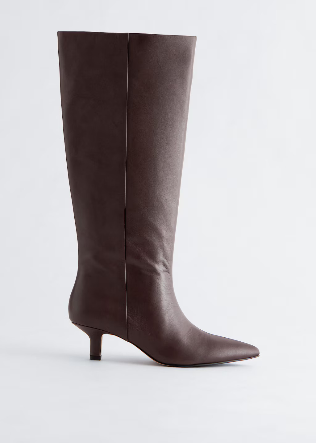 Kitten Heel Leather Knee Boots | & Other Stories UK