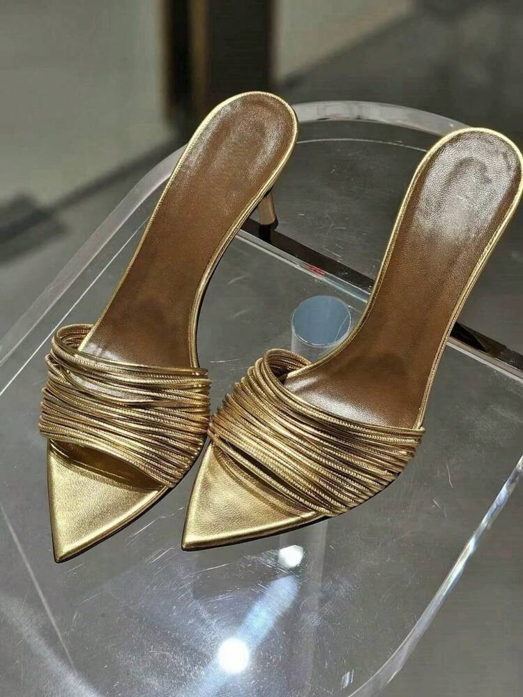 Women's New Open Toe Sandals, Strap Buckle Leopard Print High Heels, Sexy 10CM Super High Heel Sandals, Spring/Summer | SHEIN