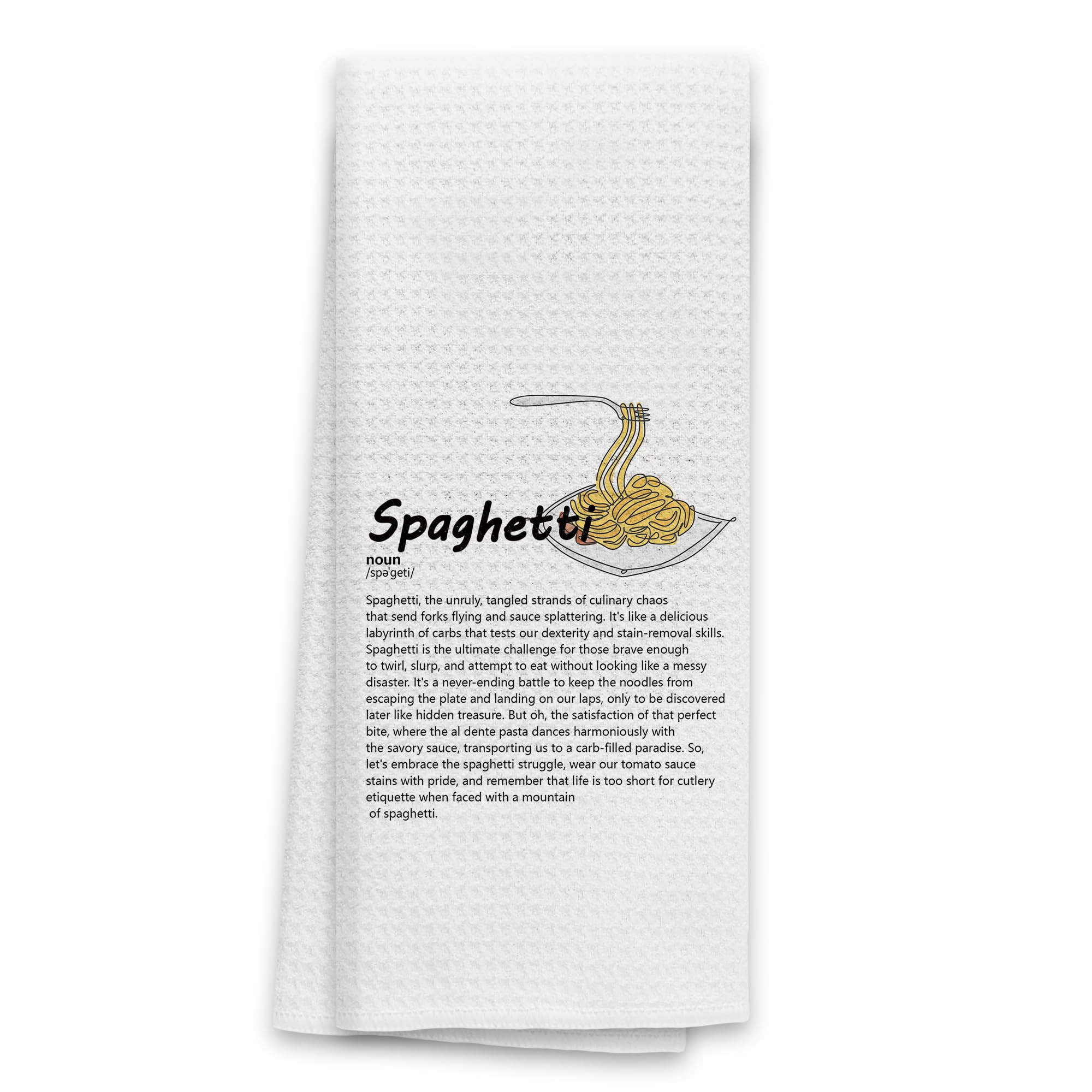 TNUW Italian Kitchen Towels,Italian Kitchen Decor,Spaghetti Kitchen Towel,Spaghetti Dish Towel,Wa... | Amazon (US)