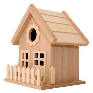 7" Wood Birdhouse with Fence by ArtMinds™ | Michaels Stores