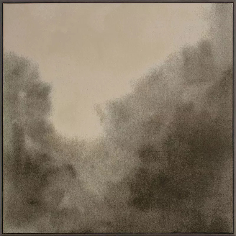 30"x30" Blurry Treetops Framed Wall Art Canvas Board - Threshold™ designed with Studio McGee: S... | Target
