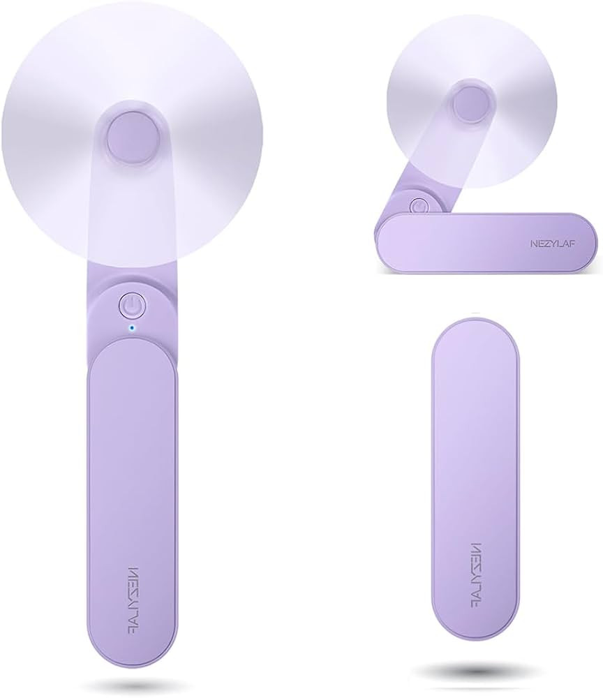 Nezylaf Handheld Mini Fan, 2 Speeds Rechargeable Travel Fan[9-15 Working Hours], Portable USB Sma... | Amazon (US)