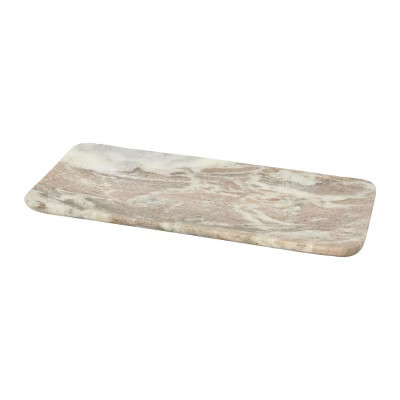 Storied Home Marble Food Serving Tray, Beige and White | Target