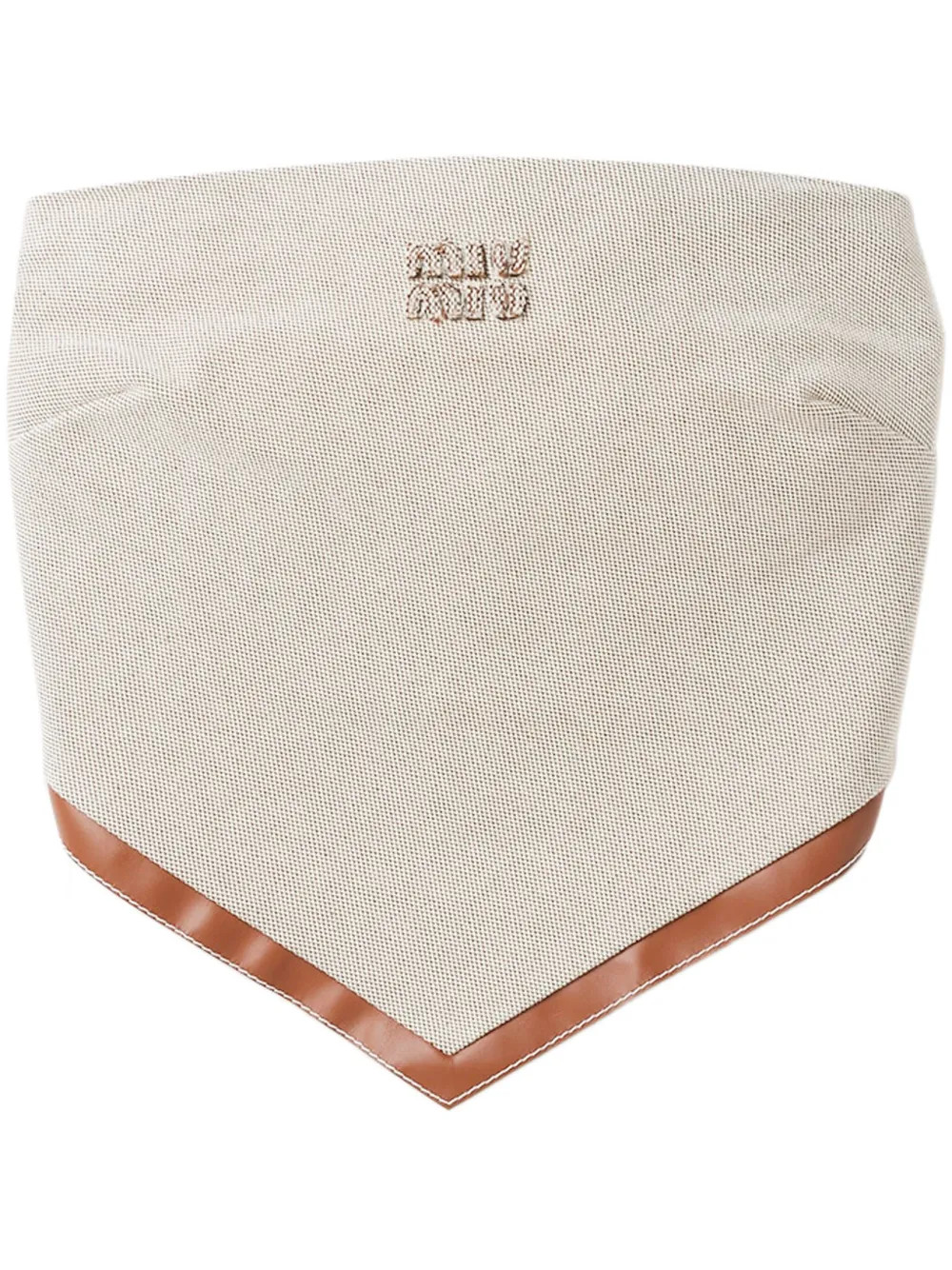Miu Miu Bandeau-Top Mit Logo - Farfetch | Farfetch Global
