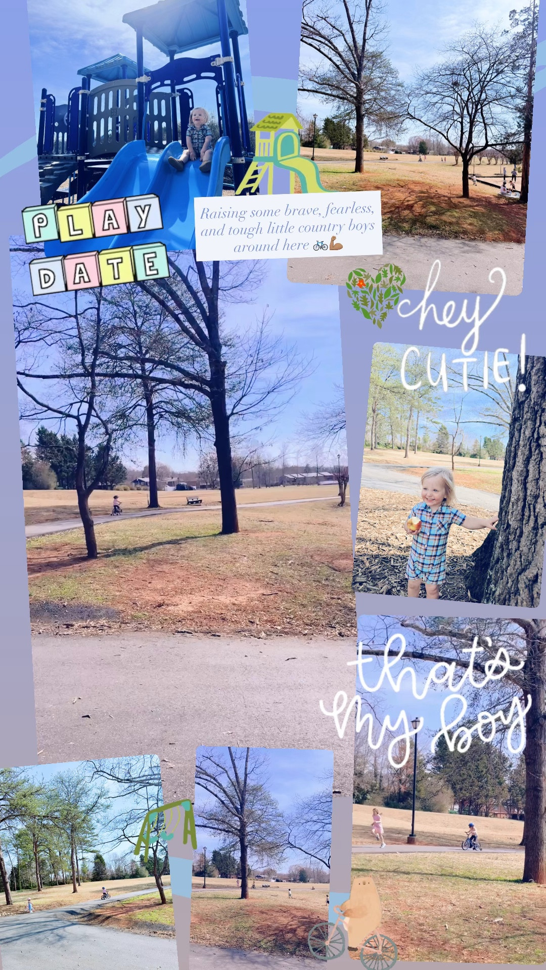 Raising some brave, fearless, and tough little country boys around here 🚲💪🏽 