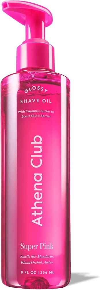 Athena Club Glossy Shave Oil for Women | Super Pink | 8 fl. oz. | Skincare Meets Shave | Luxuriou... | Amazon (US)