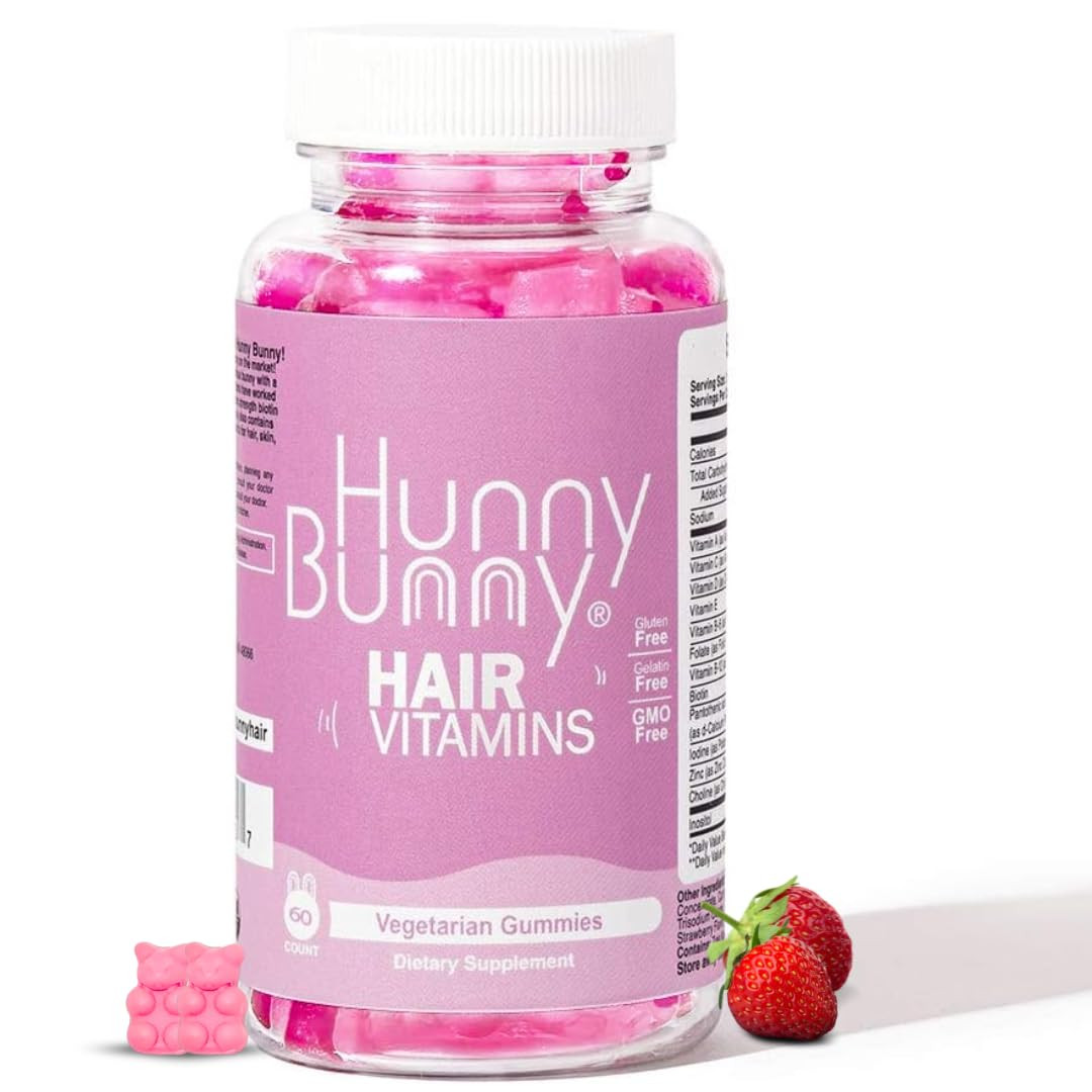 Hunny Bunny Hair Vitamin Biotin Gummies - Biotin Supplement with Vitamin A, C, D, E, B6 – Hair ... | Amazon (US)