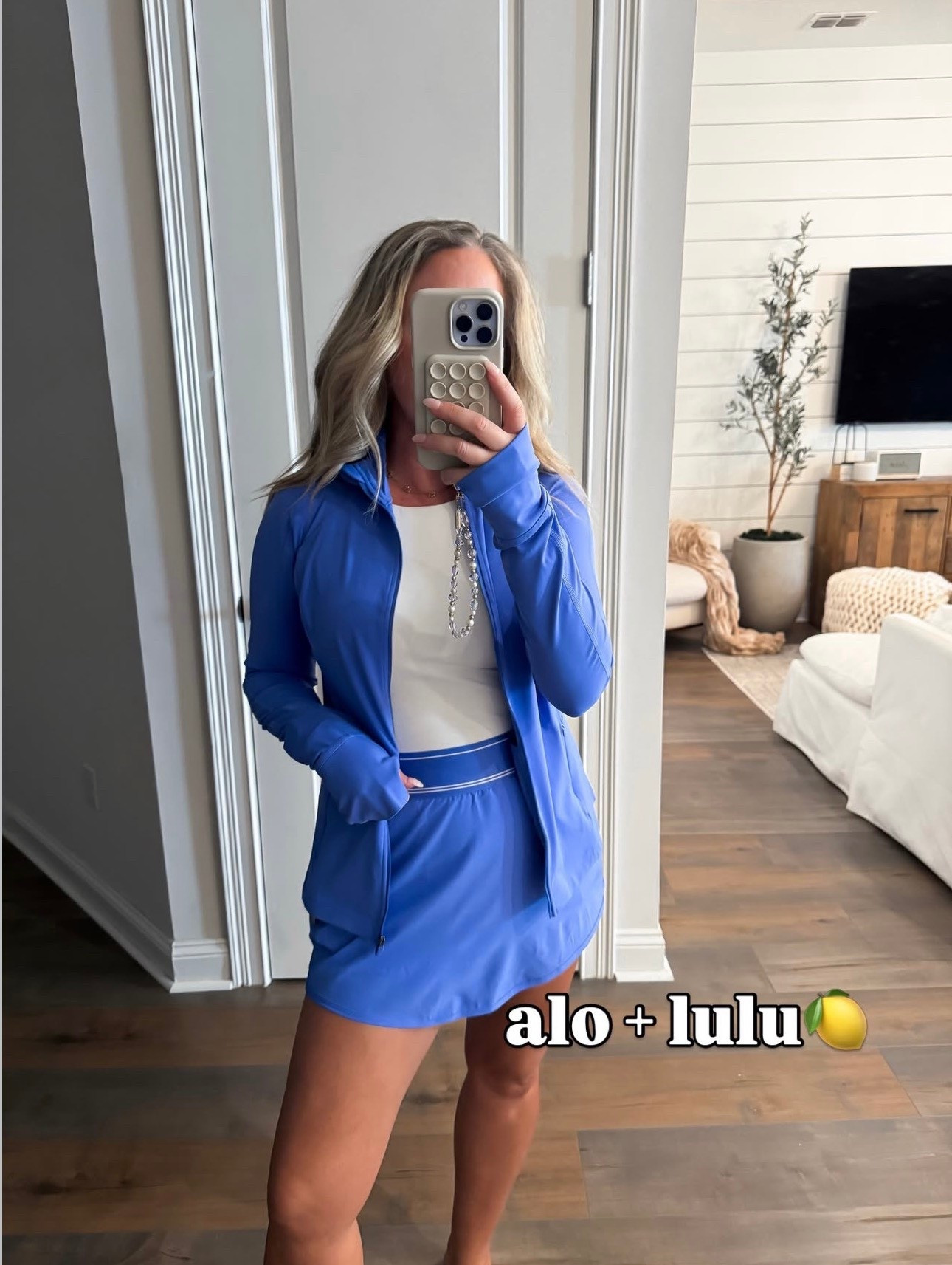 Alo and lululemon look alike athleisure outfit Walmart fashion Walmart finds small jacket medium skort 

#LTKOver40 #LTKActive