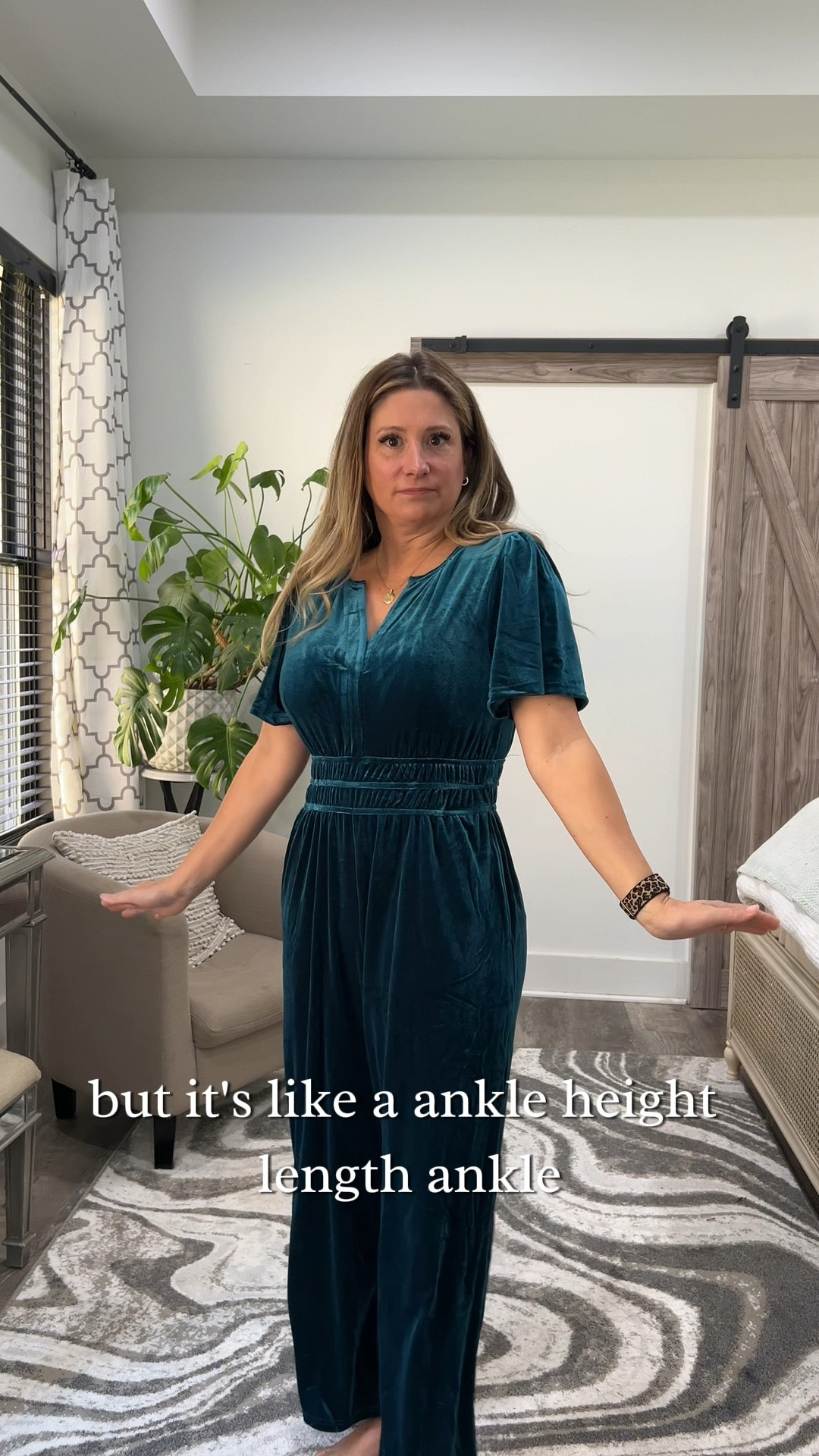 Pretty sure I just secured my spot on the "Best Dressed" list for Christmas with this velvet jumpsuit. I mean, look at this thing: ruched, v-neck, ankle-length... but honestly, the fact that it has pockets is the real holiday miracle!

formal attire, party dress, holiday season, elegant style, fashion inspo, red carpet ready, affordable look

#LTKSeasonal #LTKFindsUnder50 #LTKU