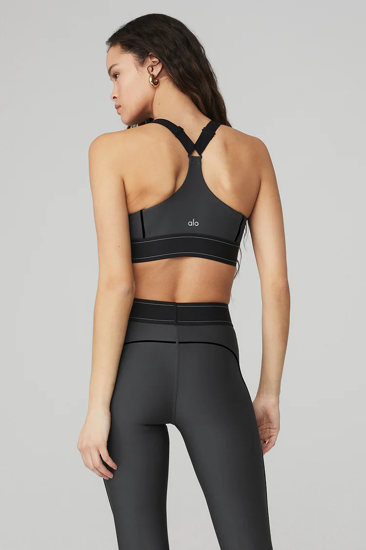 Airlift Suit Up Bra - Anthracite/Black | Alo Yoga (US)