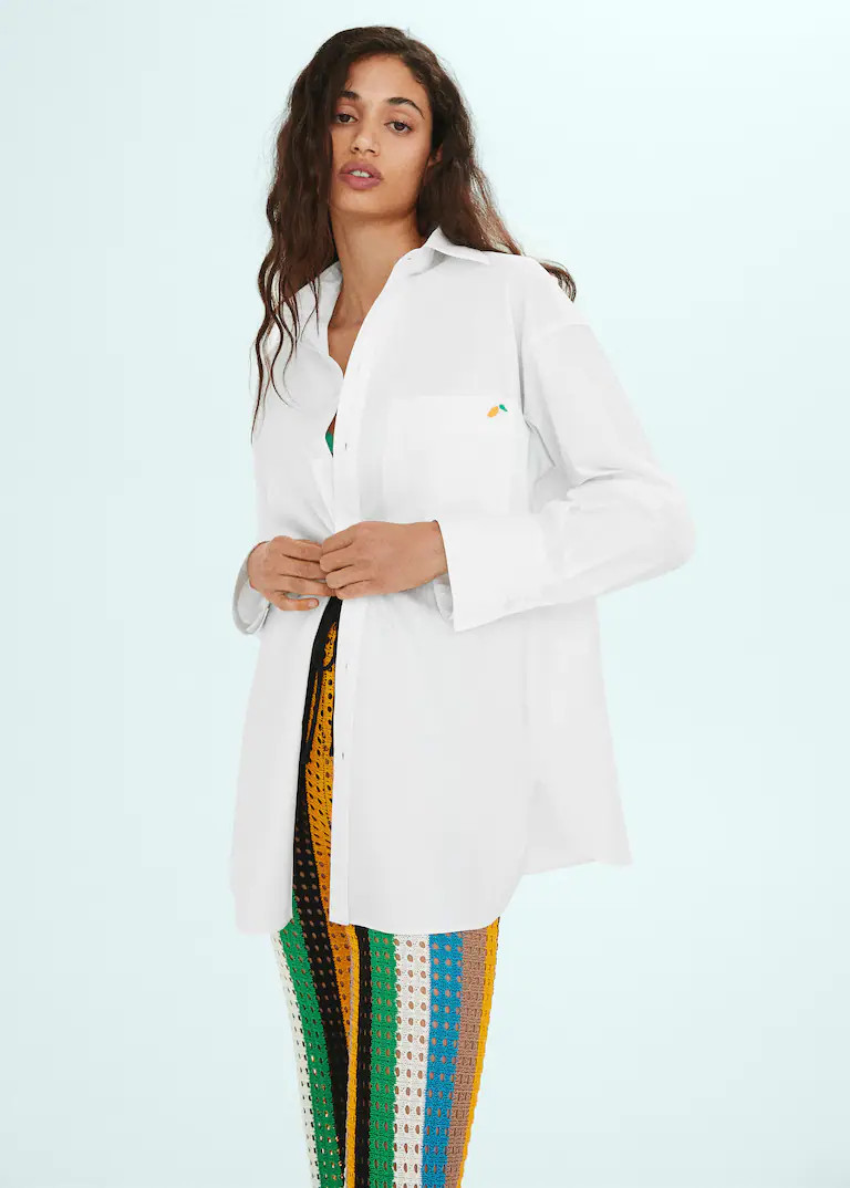 Oversize soft shirt -  Women | Mango USA | MANGO (US)