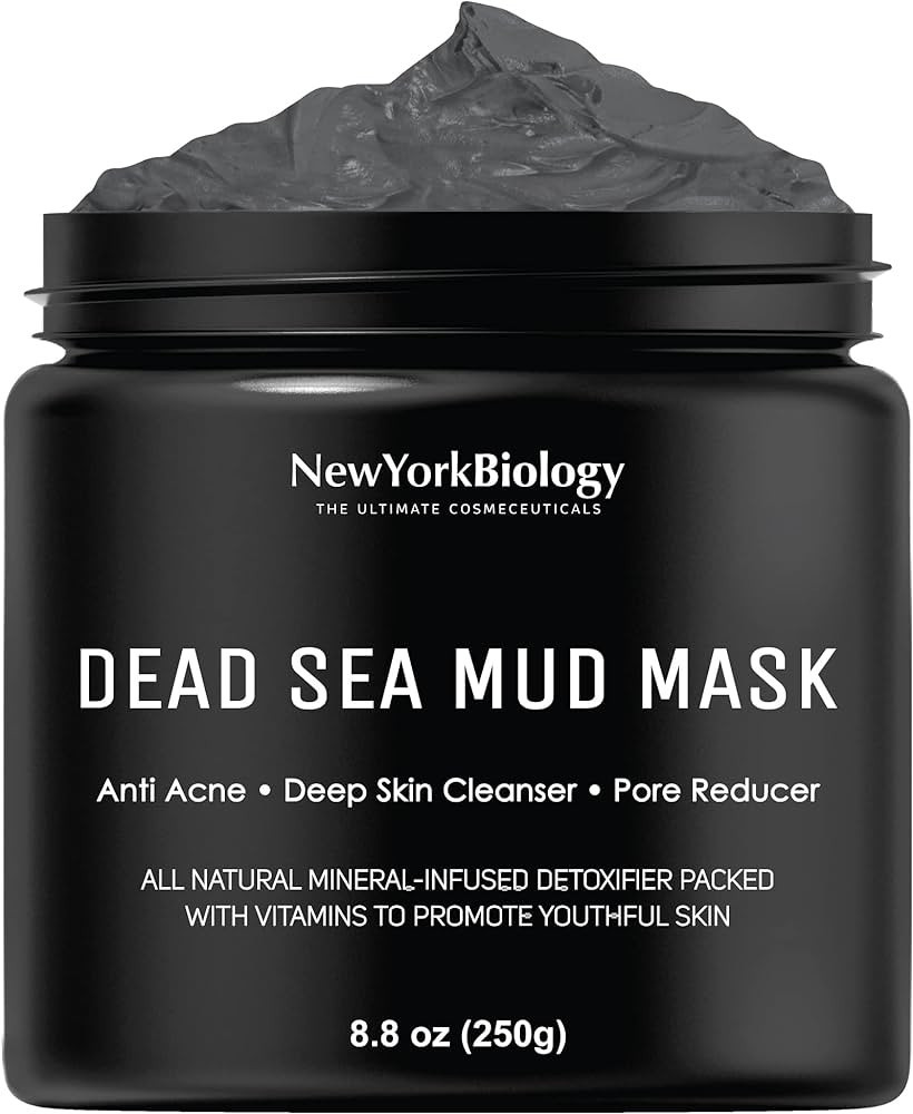 New York Biology Dead Sea Mud Mask for Face and Body - Spa Quality Pore Reducer for Acne, Blackhe... | Amazon (US)