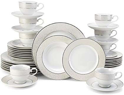 Amazon.com | Mikasa Parchment 40-Piece Dinnerware Set, Service for 8: Parchment Mikasa China: Din... | Amazon (US)