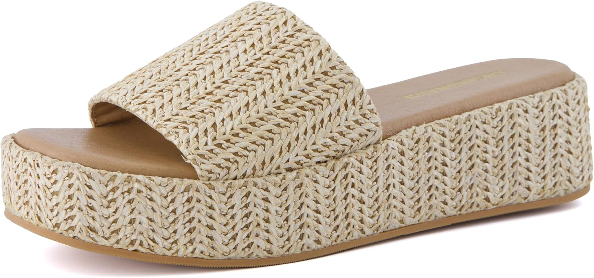 CUSHIONAIRE KUDOS Women’s Platform Sandals – Wedge Sandals for Women, Comfortable Slip-On Sho... | Amazon (US)