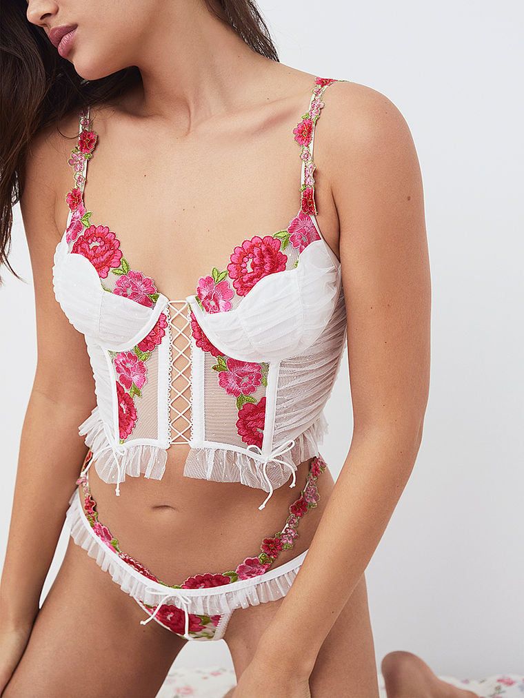 V-Day Floral Embroidery Bustier - Victoria's Secret | Victoria's Secret (US / CA )