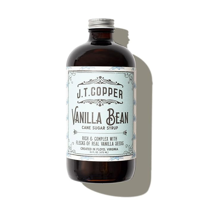 JT Copper, Vanilla Bean Syrup, 16oz Bottle | Amazon (US)