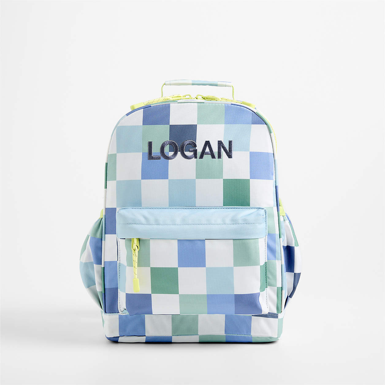 Leopard Floral Personalized Medium Kids School Backpack with Side Pockets + Reviews | Crate & Kid... | Crate & Barrel