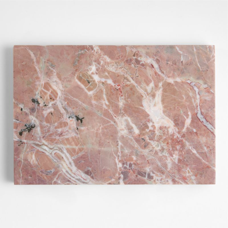 Champagne 13.75" x 9.5" Rosa Marble Board + Reviews | Crate & Barrel | Crate & Barrel