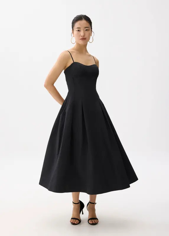 Padded Bustier Fit & Flare Midi Dress | Love, Bonito USA