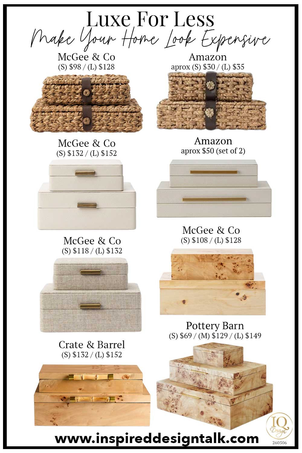 Decorative Storage Boxes That Look High-End ✨

Decorative storage boxes are one of my favorite ways to make a home feel polished and designer styled. They add texture, warmth, and hidden storage while making shelves, consoles, and nightstands look more layered and intentional. Shop these designer inspired storage box finds for a luxe-for-less look. Happy designing 💕✨
Blog designer inspired home decor

#LTKOver40 #LTKHome #LTKSaleAlert