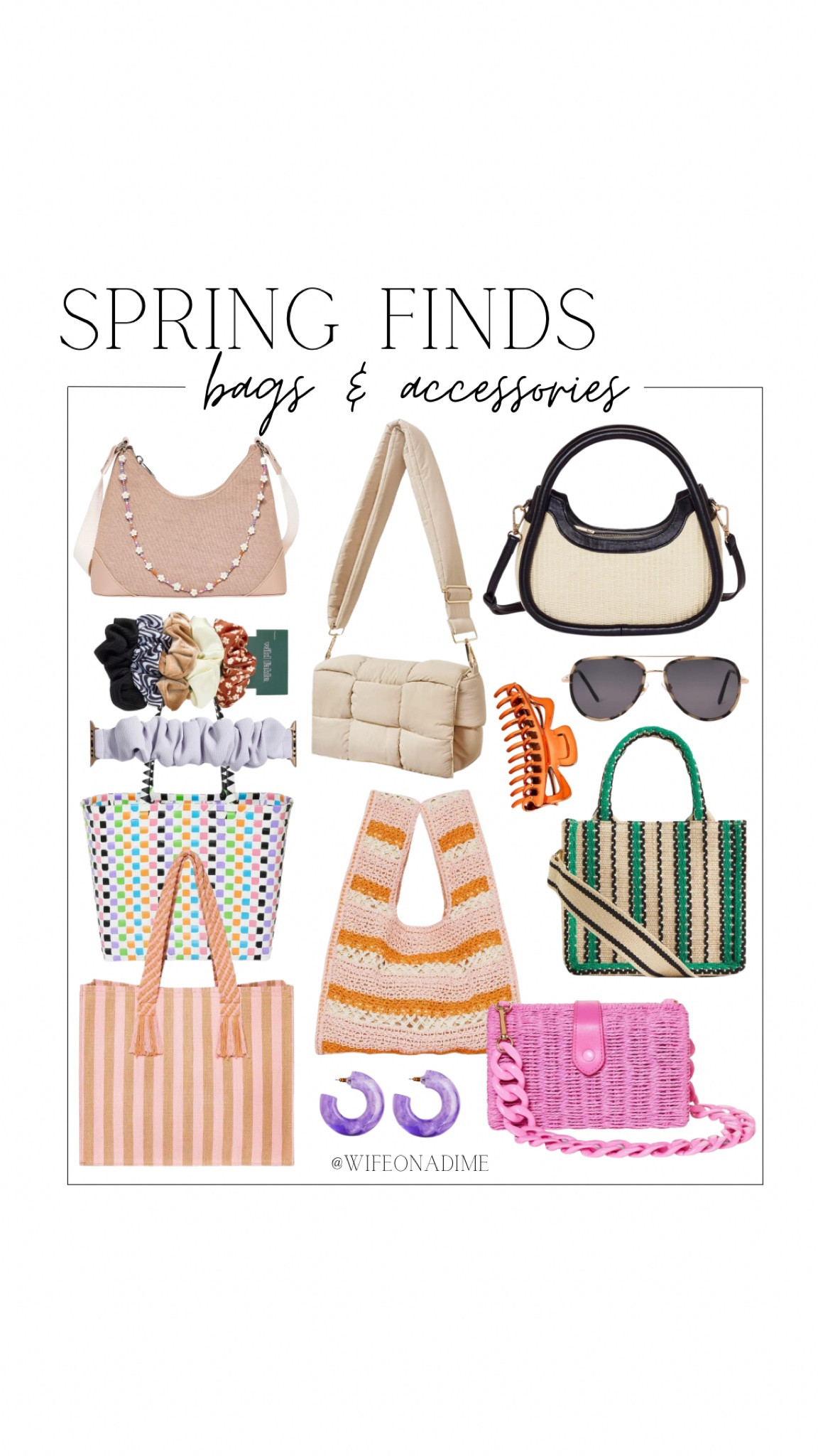 Bags and accessories I am loving for spring! 🌸 

Spring, spring finds, spring fashion, spring bags, spring accessories, spring purses, scrunchies, sunglasses, claw clip, watch band, earrings, tote bags, bucket bag, outfit inspiration, outfit inspo, accessory inspo, accessory inspiration, spring favorites, spring must haves, in my cart, must haves, spring refresh

#LTKSeasonal #LTKitbag #LTKFind