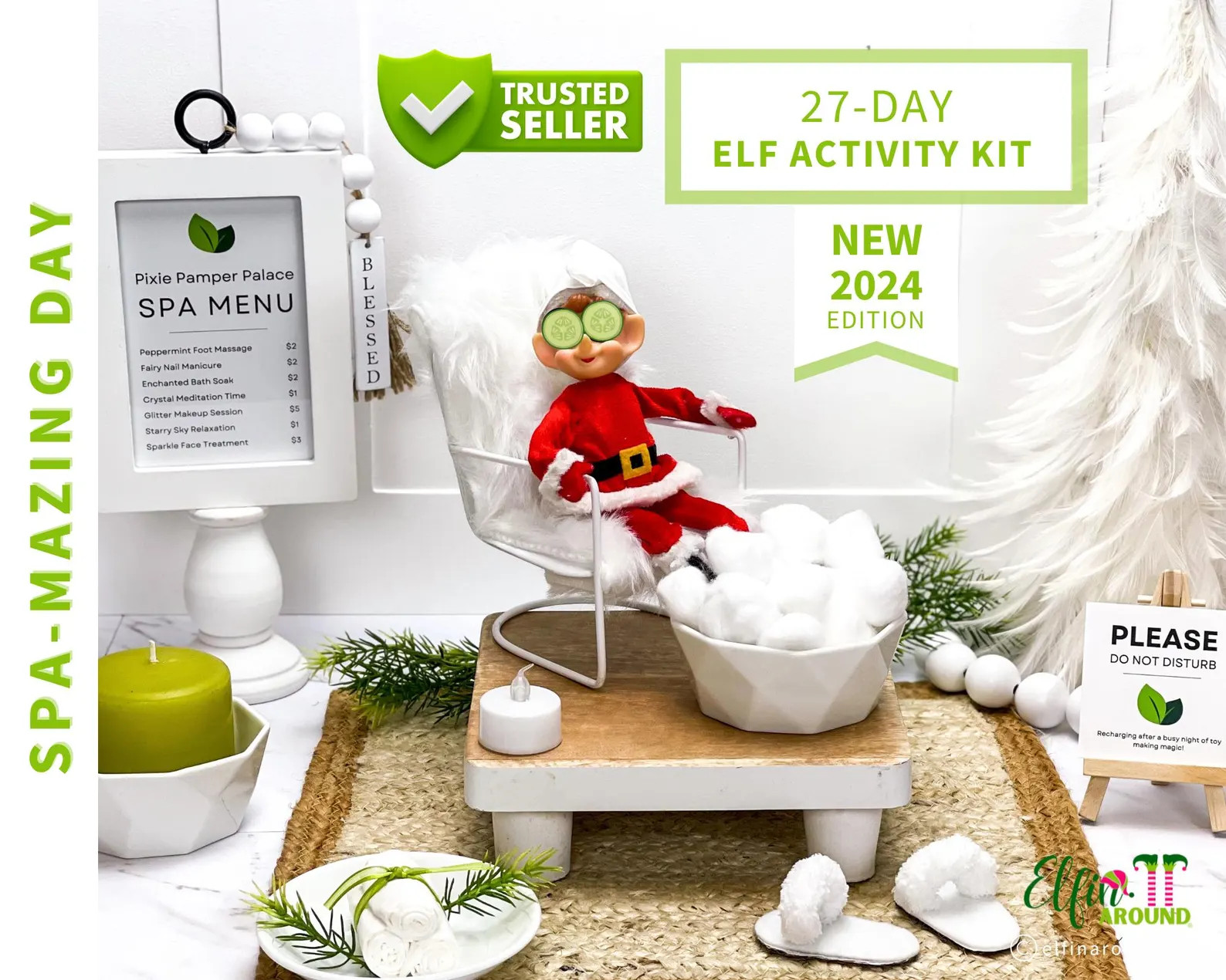 Christmas Elf Activity Kit Advent Calendar Fun Elf Antics and Mischief Arrival Letter and Props H... | Etsy (US)