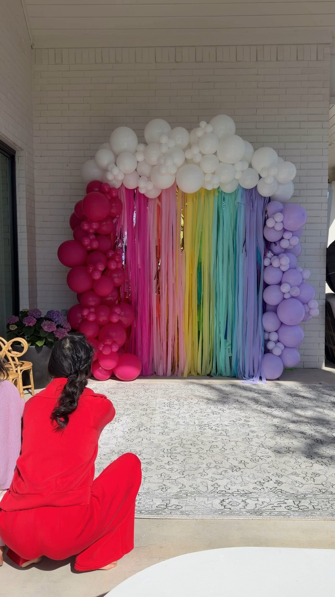 Rainbow birthday party set up! Love these adorable bow chairs and rainbow party plates. Also linking my Spanx set I wore to set up for the party and Em’s cotton sweater. 

#LTKmomlife #LTKKids