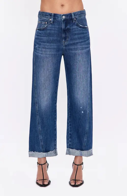 Pistola Kacey Cuffed High Waist Boyfriend Jeans in Monte Carlo at Nordstrom, Size 32 | Nordstrom
