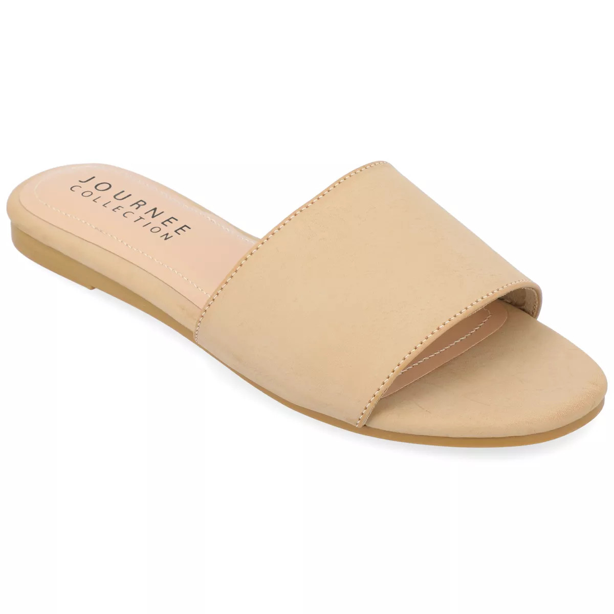 Journee Collection Womens Medium and Wide Width Kolinna Tru Comfort Foam Slip On Slide Flat Sanda... | Target