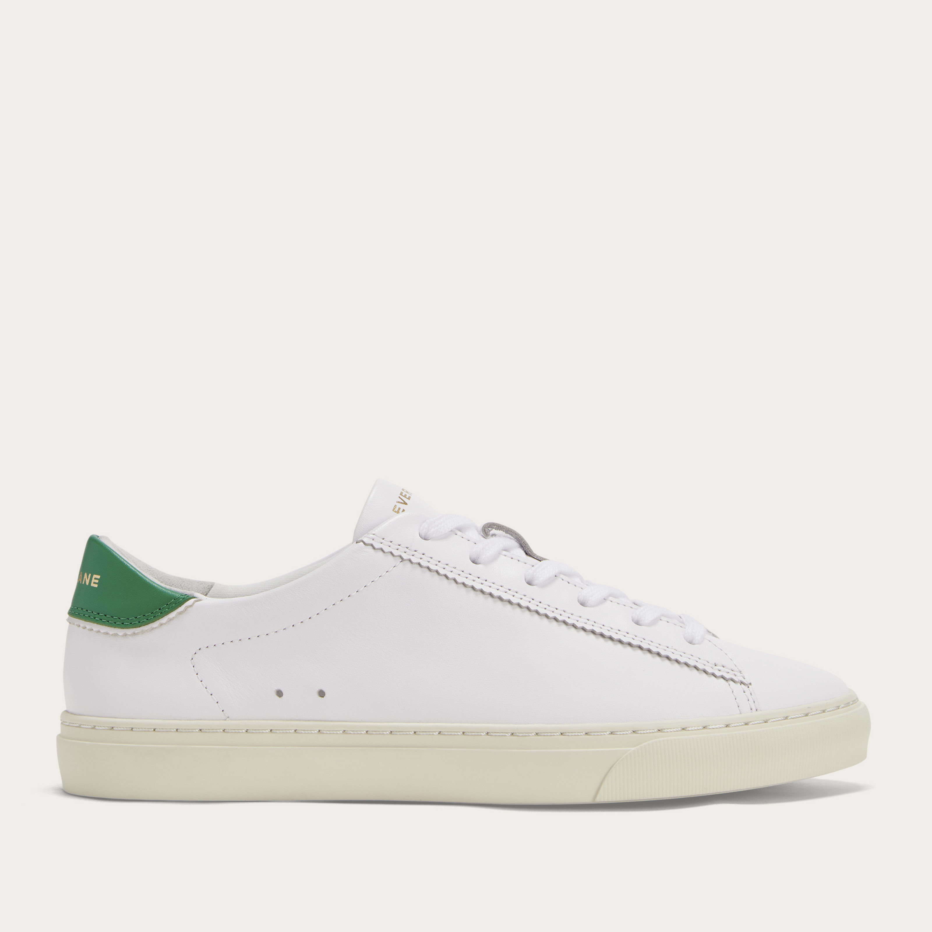 Women's Day Sneaker by Everlane in White/Grass Green, Size 10.5 | Everlane