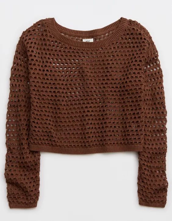 Aerie Crochet Vacay Sweater | American Eagle Outfitters (US & CA)