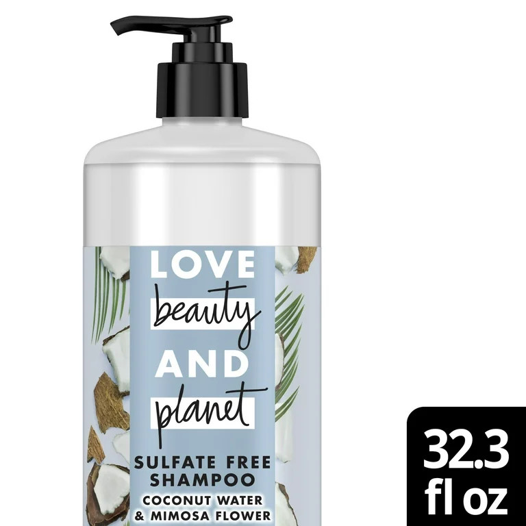 Love Beauty and Planet Coconut Water and Mimosa flower Volumizing Daily Shampoo, 32.3 oz | Walmart (US)