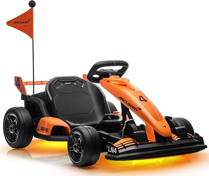 Licensed McLaren Electric Go Kart for Kids, 36V 9AH Battery Powered Drift Kart Car with Adjustabl... | Amazon (US)