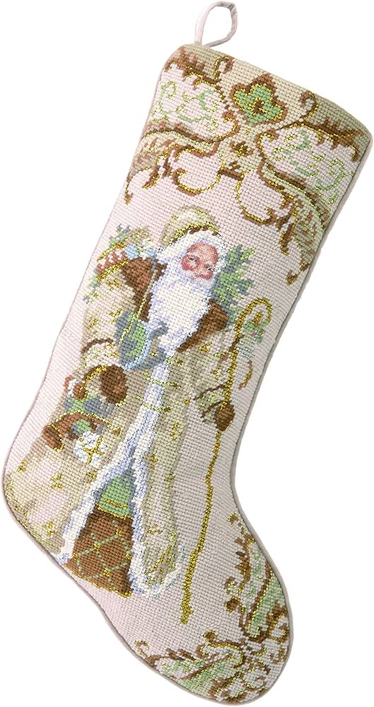 Peking Handicraft 31SJM2029MC Santa with Gifts Needlepoint Stocking, 11x18, Multi Color | Amazon (US)