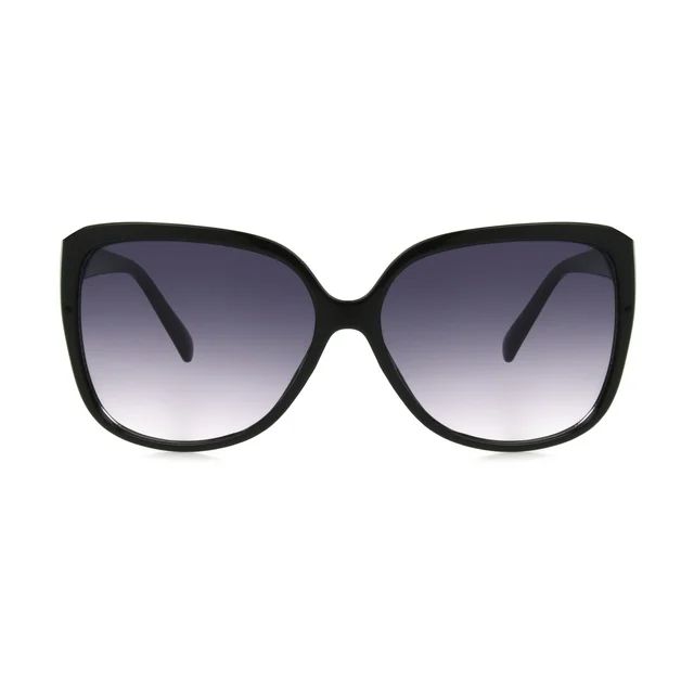 Sunsentials By Foster Grant Women's Butterfly Fashion Sunglasses Black - Walmart.com | Walmart (US)