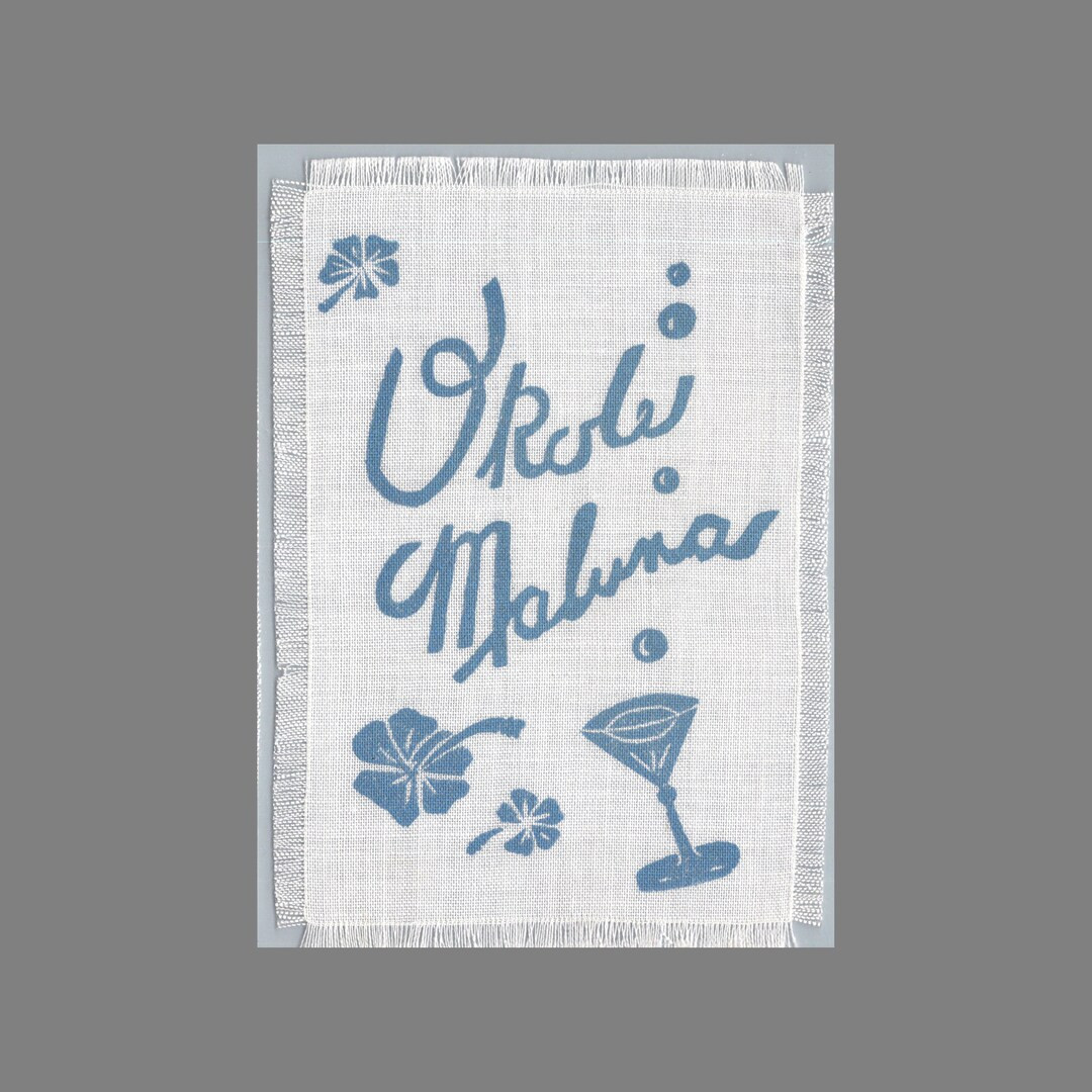 Tiki Cocktail Napkins ~ 2 Printed Hawaiian Napkins ~ Okole Maluna Drink Napkin - Etsy | Etsy (US)