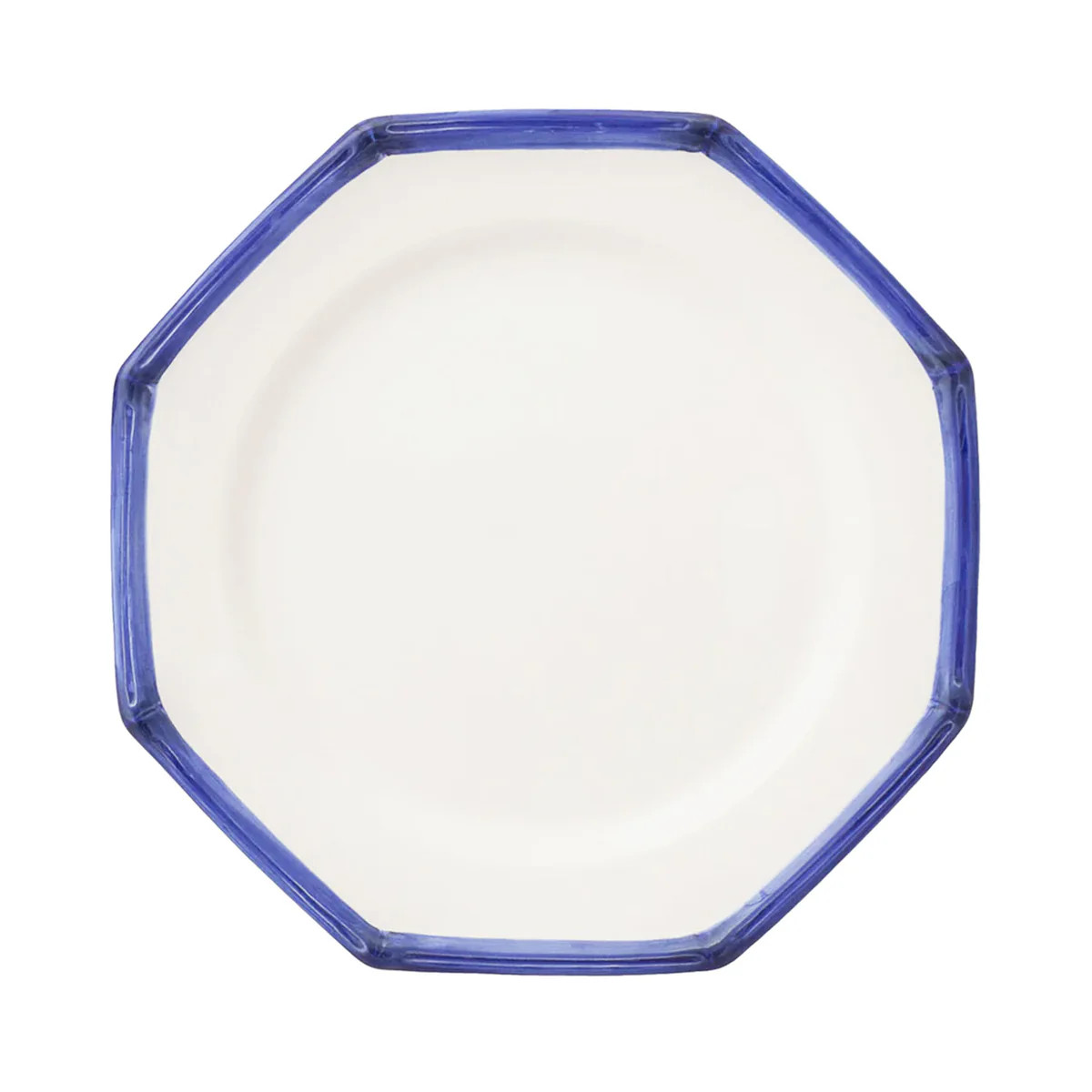Bamboo Edge Dinner Plates in Blue, Set of 6 | Over The Moon